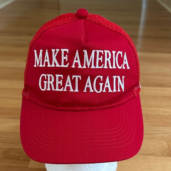 Make America Great Again Trump 45-47 Trucker Hat Red - Picture 1 of 11